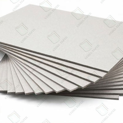 Kalite 300-1000gm Gri Çip Karton Yaprak Düz Yüzey Paket Kutusu için Yüksek Sertlik Fabrika
