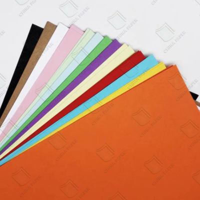 İyi bir fiyat. 100% Ahşap Pulp Renkli Kağıt Tahta İnşaat Kağıdı 36 Renkli 60-400gm OEM çevrimiçi